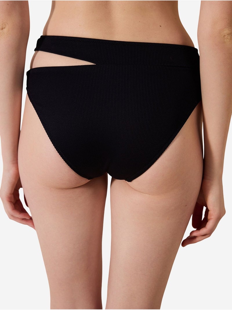 Slip bikini testurizzato brigett cut penti Nero - Kiabi