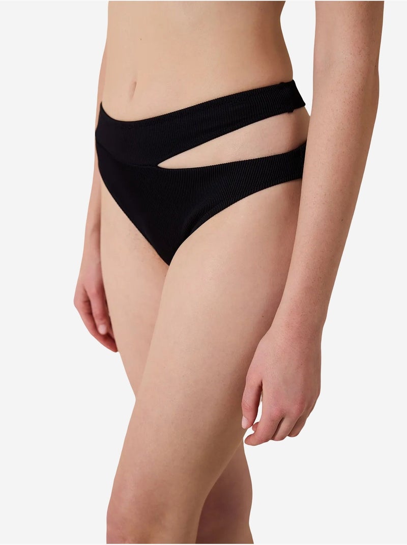 Slip bikini testurizzato brigett cut penti Nero - Kiabi