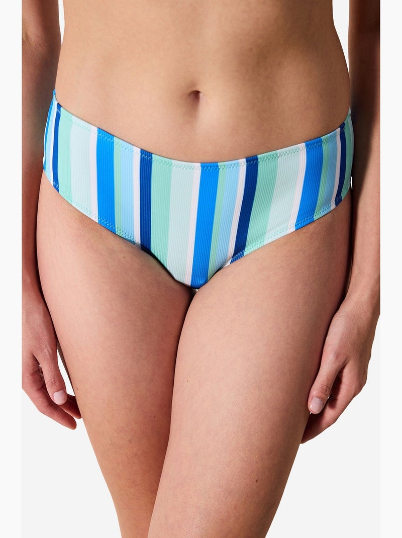 Slip bikini testurizzato ocean penti Blu Bianco - Kiabi