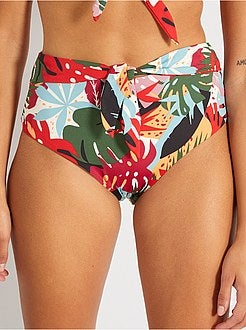 Slip bikini vita alta - Kiabi