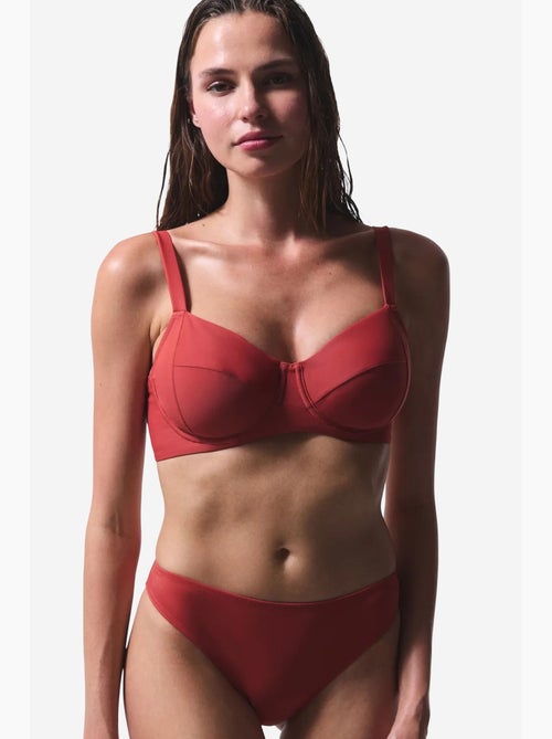 Slip bikini vita media penti - Kiabi