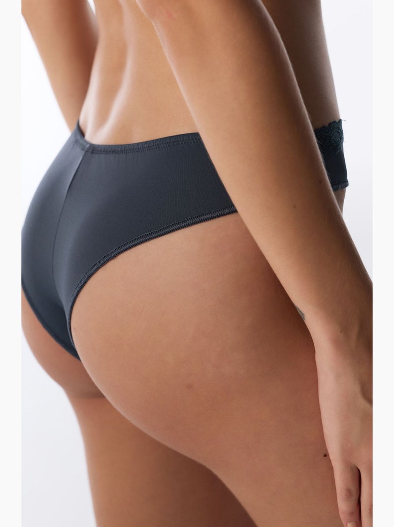 Slip brasiliana da donna penti Grigio nero - Kiabi
