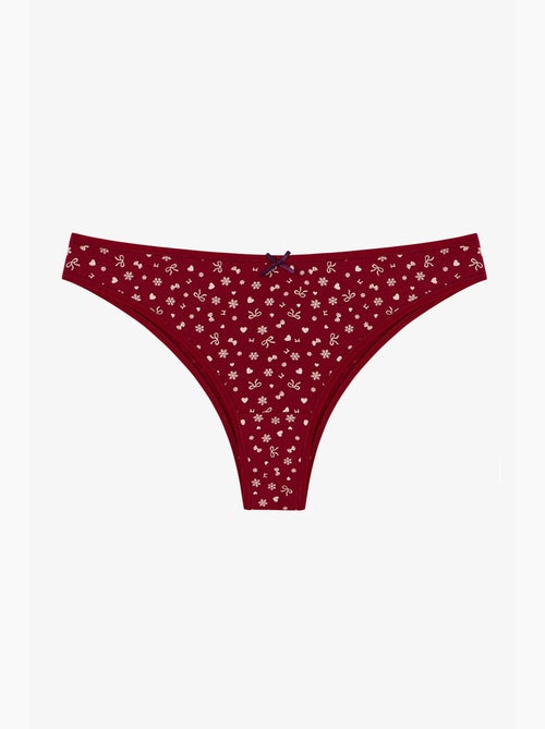 Slip brasiliani con stampa fiocco snow cute 3 pz penti - Kiabi
