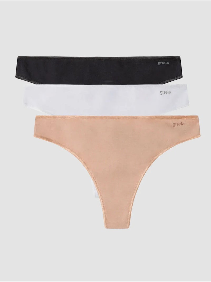 slip brasiliani cotone biologico Nero - Kiabi