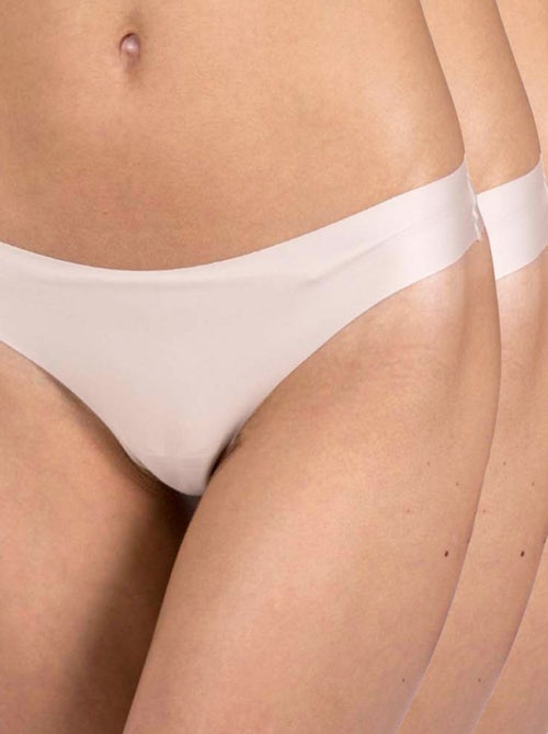 Slip brasiliani microfibra confezione da 3 Donna - Kiabi