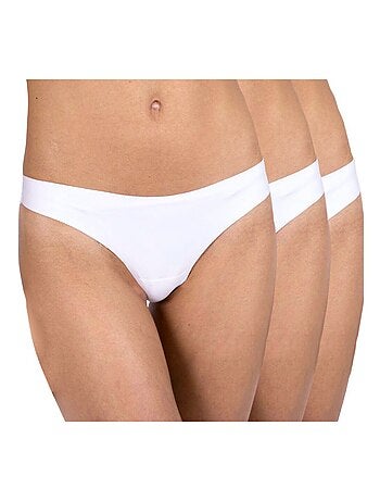 Slip brasiliani microfibra confezione da 3 Donna