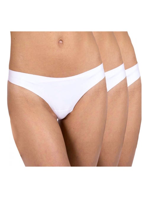 Slip brasiliani microfibra confezione da 3 Donna - Kiabi