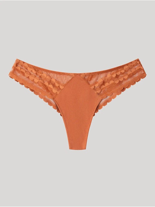 Slip brasiliano in pizzo e microfibra - Kiabi