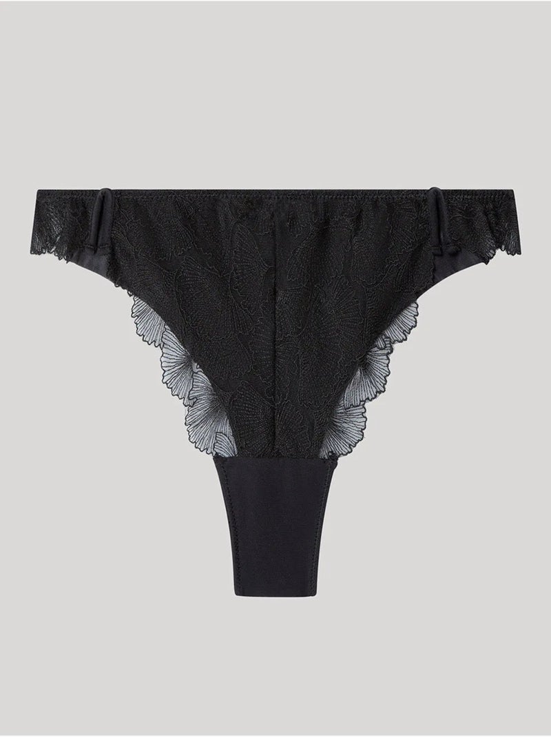 Slip brasiliano in pizzo Nero - Kiabi