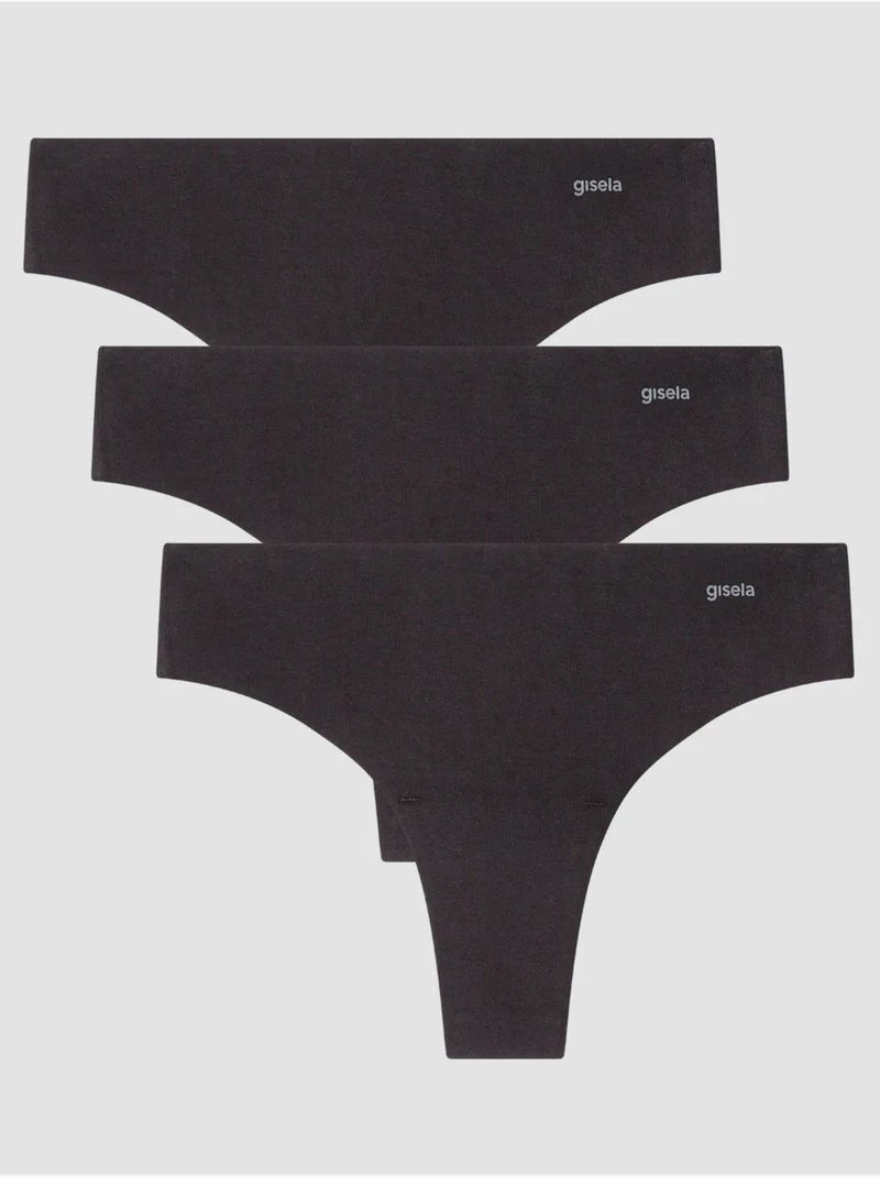 Slip brasiliano in tessuto di cotone eco Nero - Kiabi