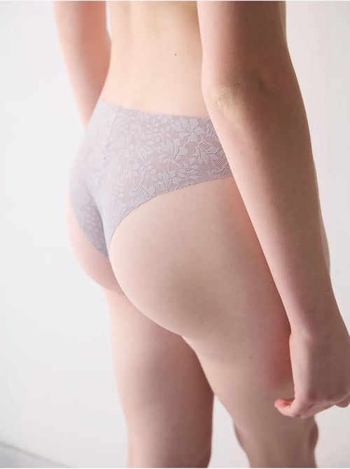 Slip brasiliano invisibile taglio laser lacy in pizzo penti - Kiabi