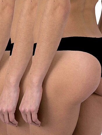 Slip brasiliano microfibra confezione da 3 donna