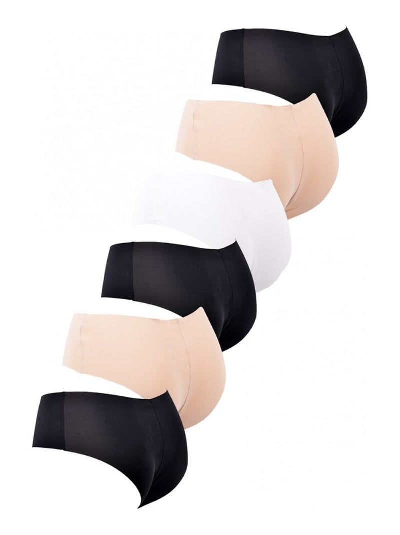 Slip CXL BY LACROIX - Confezione da 6 Nero Rosa Bianco - Kiabi