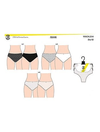 Slip CXL BY LACROIX X6 - Confezione da 6