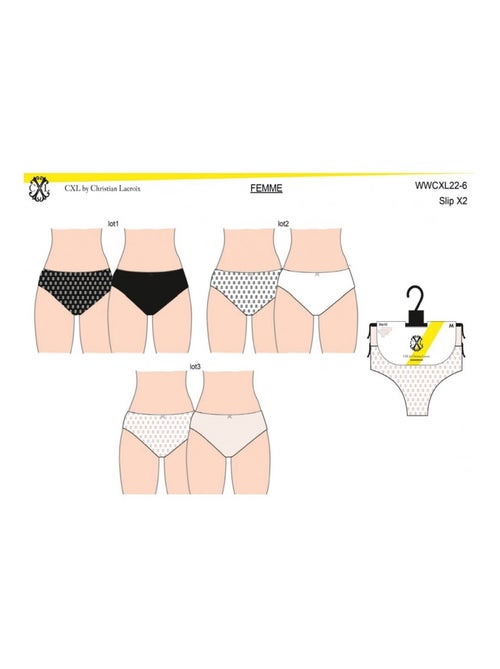 Slip CXL BY LACROIX X6 - Confezione da 6 - Kiabi