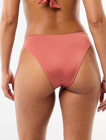 Slip da bagno con fiore in rilievo