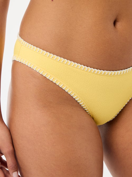 Slip da bagno con impunture a contrasto - Kiabi