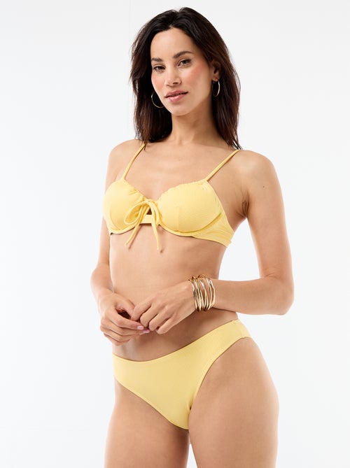 Slip da bagno con stampa vichy - Kiabi