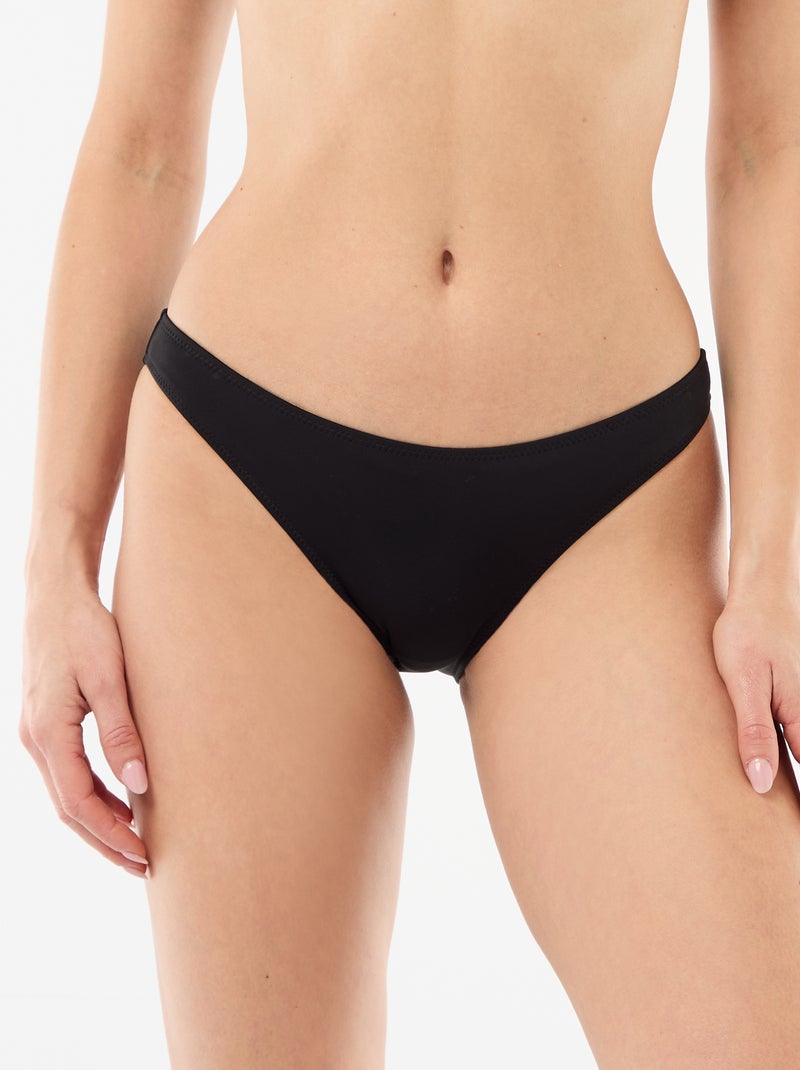 Slip da bagno in microfibra morbida Nero - Kiabi