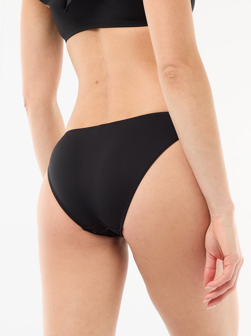 Slip da bagno in microfibra morbida Nero - Kiabi