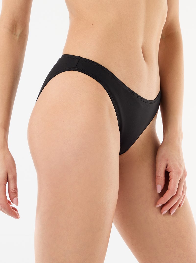 Slip da bagno in microfibra morbida Nero - Kiabi