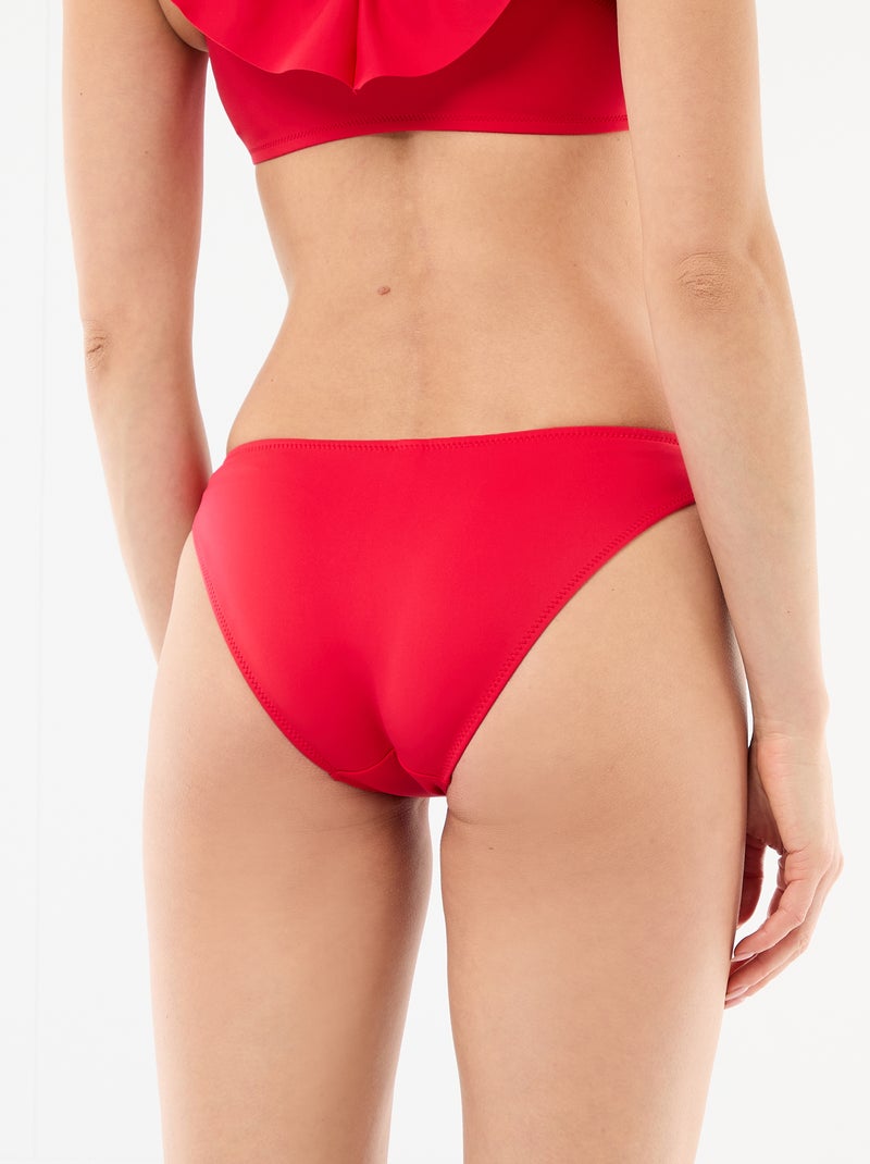 Slip da bagno in microfibra morbida Rosso - Kiabi