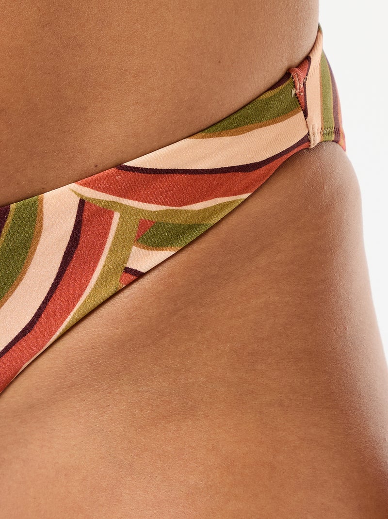 Slip da bagno in microfibra stampata Beige - Kiabi