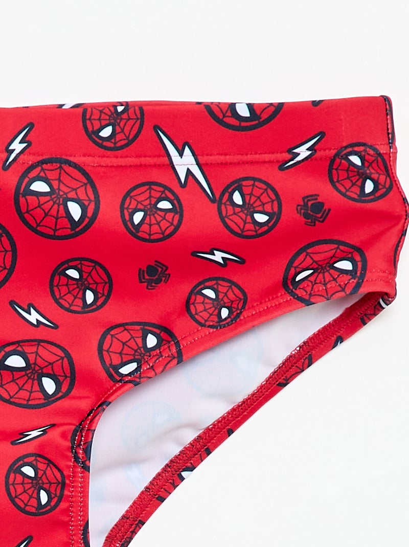 Slip da bagno 'Marvel' 'Spiderman' all-over Rosso - Kiabi
