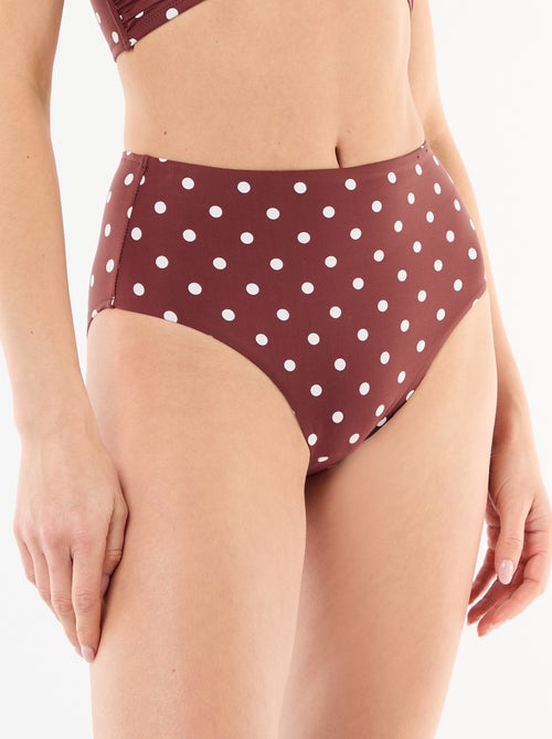 Slip da bagno modellante a vita alta - Kiabi