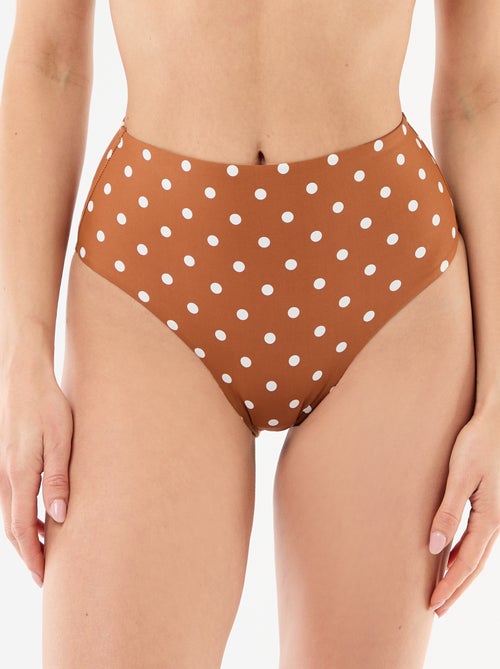 Slip da bagno modellante a vita alta - Kiabi