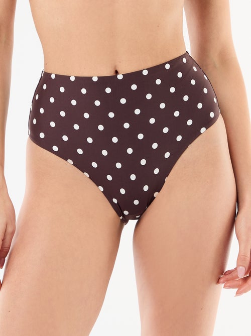 Slip da bagno modellante a vita alta - Kiabi