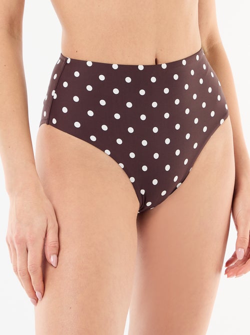 Slip da bagno modellante a vita alta - Kiabi