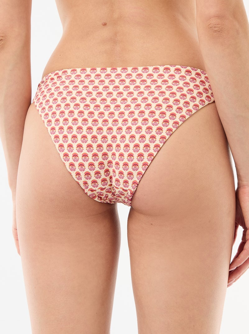 Slip da bagno stampato reversibile Rosa - Kiabi