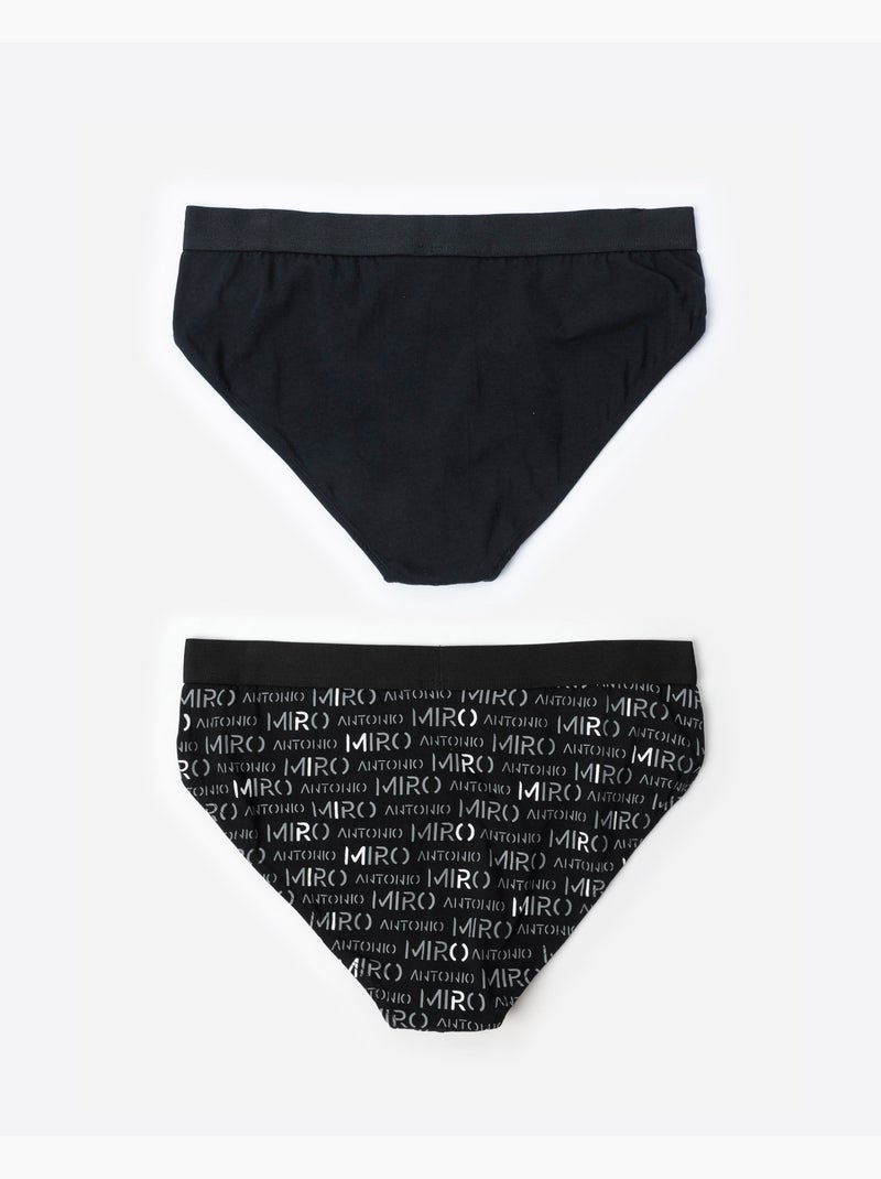 Slip da uomo ANTONIO MIRO Letters (scatola da 2 unità) Multicolore - Kiabi