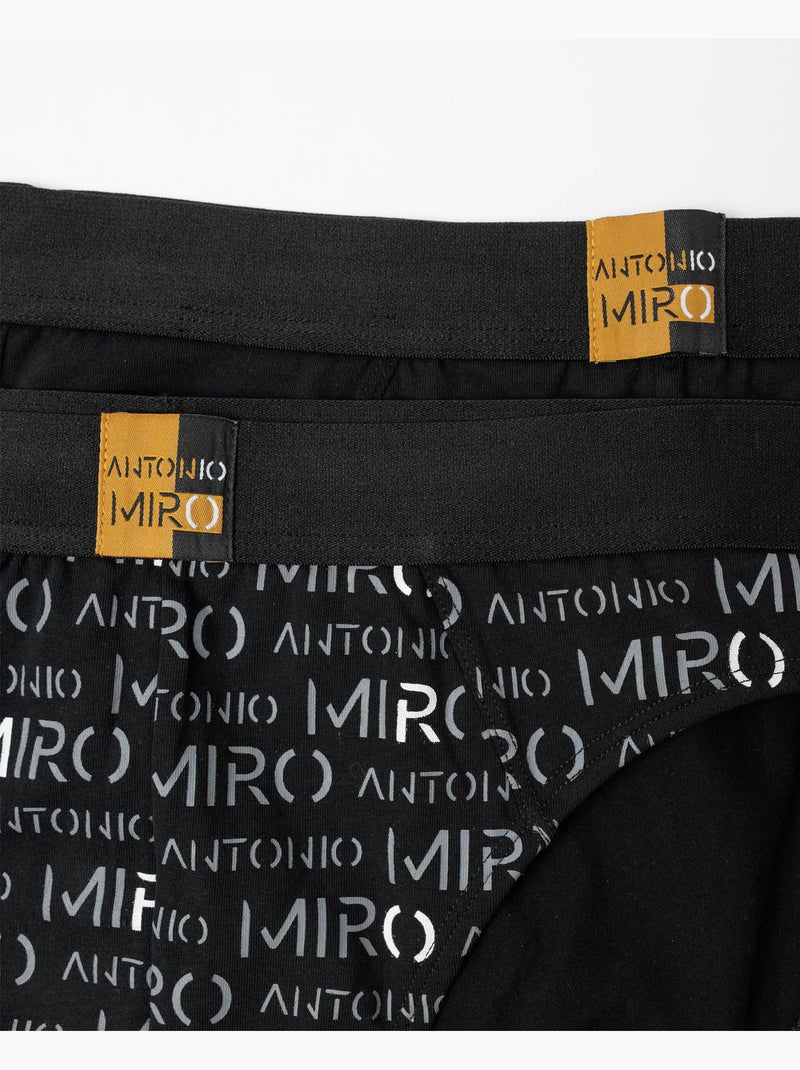 Slip da uomo ANTONIO MIRO Letters (scatola da 2 unità) Multicolore - Kiabi