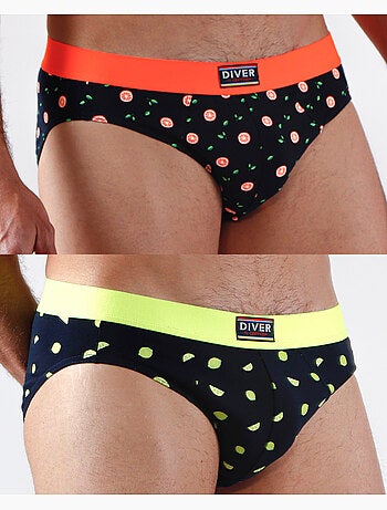 Slip da uomo DIVER Fruits (scatola da 2 unità)