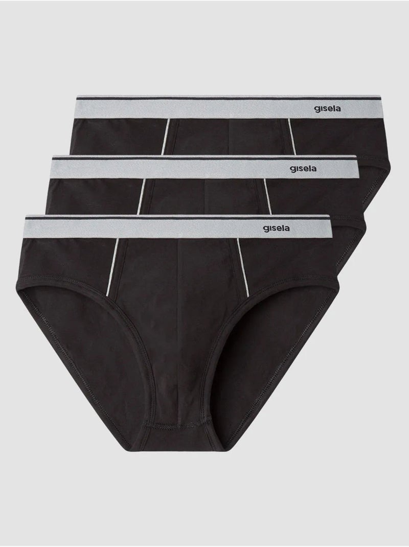 Slip da uomo in tessuto di cotone Nero - Kiabi