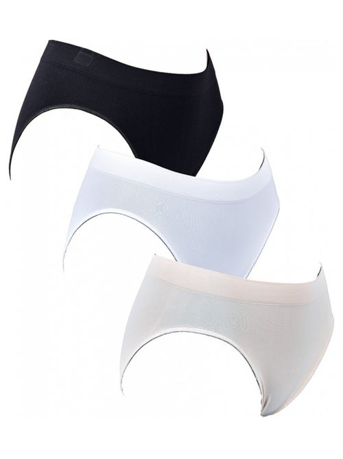 Slip Donna Confort Sostegno in Cotone Qualità Superiore - Confezione da 3 - Kiabi