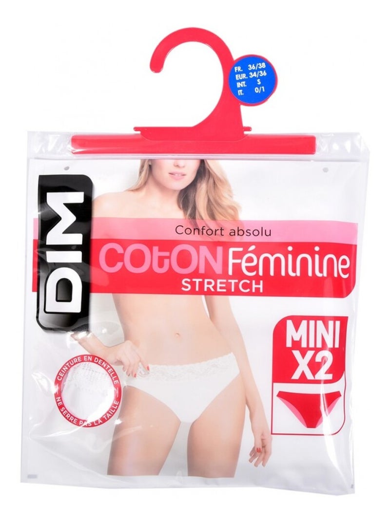 Slip Donna DIM Confort Qualità superiore - Confezione da 2 Bianco - Kiabi