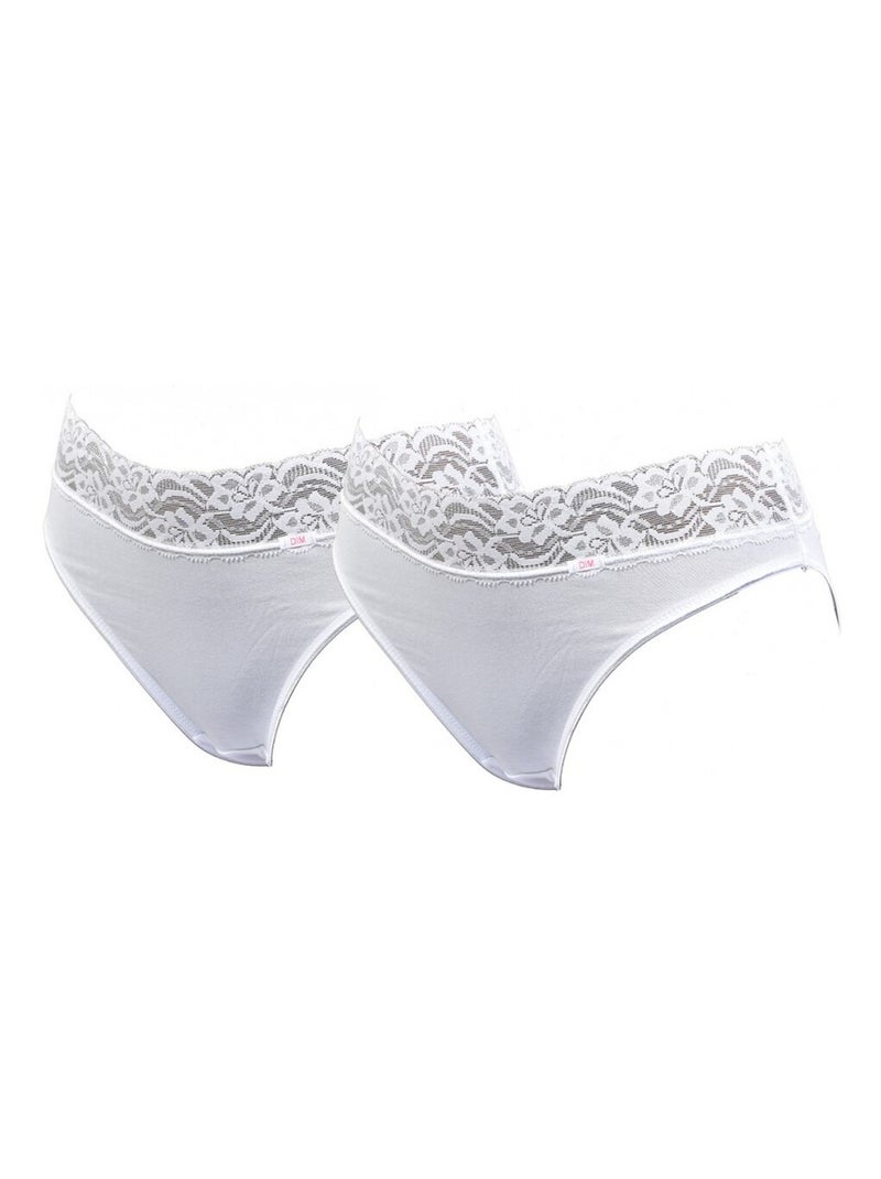 Slip Donna DIM Confort Qualità superiore - Confezione da 2 Bianco - Kiabi