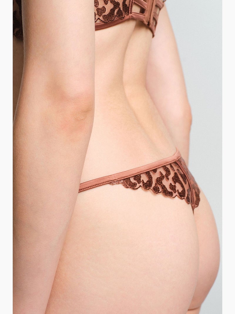 Slip donna fera string penti Marrone - Kiabi