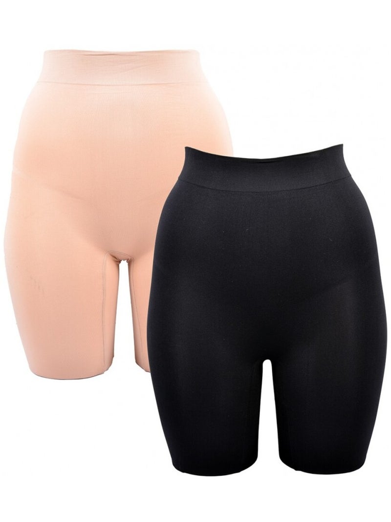 Slip Donna INFINITIF - Confezione da 2 Nero Multicolore - Kiabi