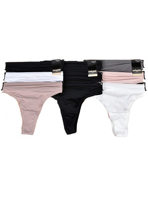 Slip donna INFINITIF Comfort Qualità superiore - Boxer, Shorty, Tanga - Confezione assortiti - Kiabi Slip donna INFINITIF Comfort Qualità superiore - Boxer, Shorty, Tanga - Confezione assortiti - Kiabi