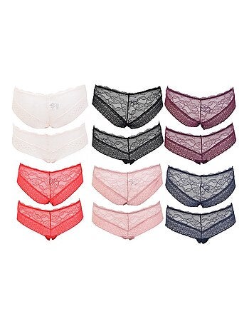 Slip Donna INFINITIF con Pizzo - Confezione da 6