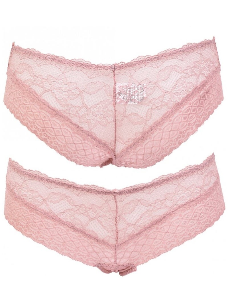 Slip Donna INFINITIF con Pizzo - Confezione da 6 Bianco Multicolore Nero - Kiabi