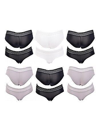 Slip Donna INFINITIF con Pizzo - Confezione da 6