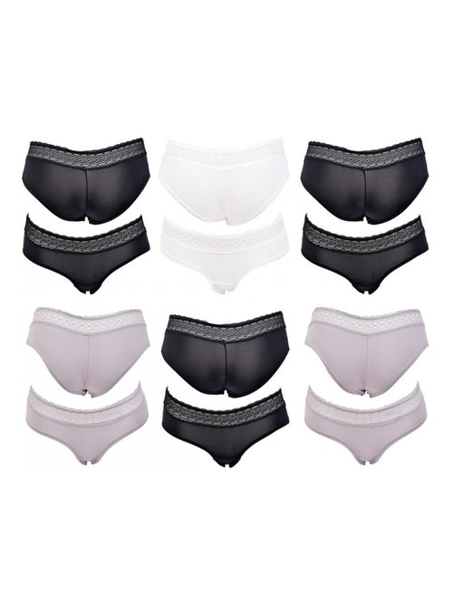 Slip Donna INFINITIF con Pizzo - Confezione da 6 - Kiabi