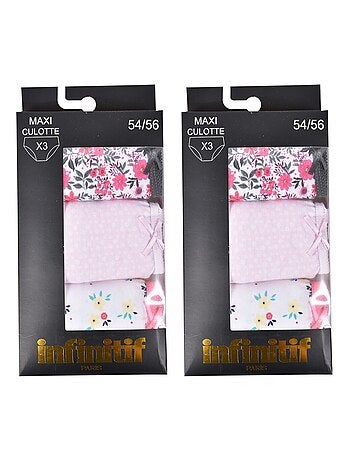 Slip Donna INFINITIF MAXI in Cotone - Confezione da 6