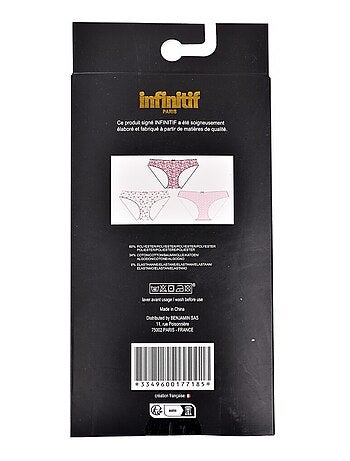 Slip Donna INFINITIF MAXI in Cotone - Confezione da 6