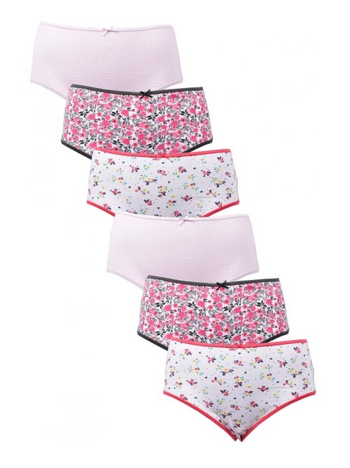 Slip Donna INFINITIF MAXI in Cotone - Confezione da 6 - Kiabi
